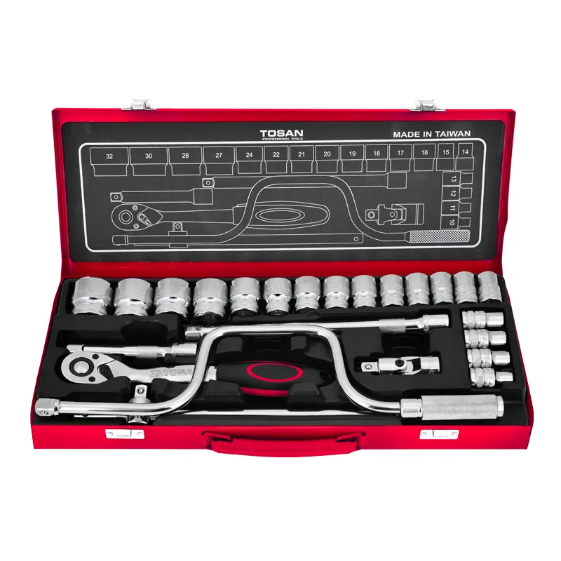 24PCS 1/2" DRIVE SOCKET SET MADE IN TAIWAN