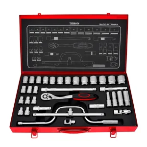 34PCS 1/2" DRIVE SOCKET SET MADE IN TAIWAN