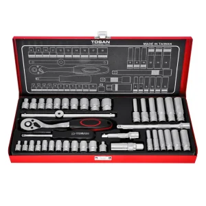 40PCS 1/4" AND 3/8" DRIVE SOCKET SET MADE IN TAIWAN
