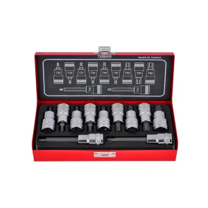15PCS 10mm HEX SHANK TORX HEAD BIT SET MADE IN TAIWAN