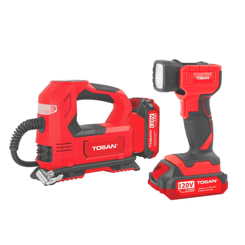 CORDLESS FLASH LIGHT AND INFLATOR KOMBO 12V MODEL 9799K